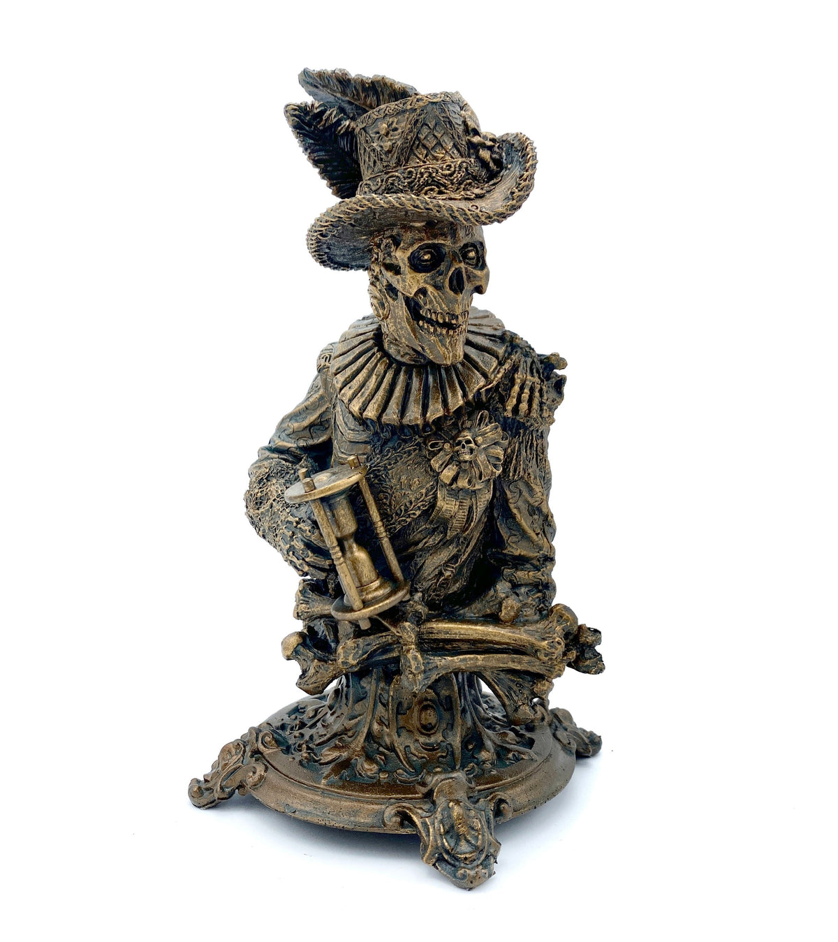 Masque of the Red Death Bust, Hand Painted Resin Sculpture | Edgar Allan Poe Gothic Halloween Figurine | Literary Gift and Spooky Home Decor