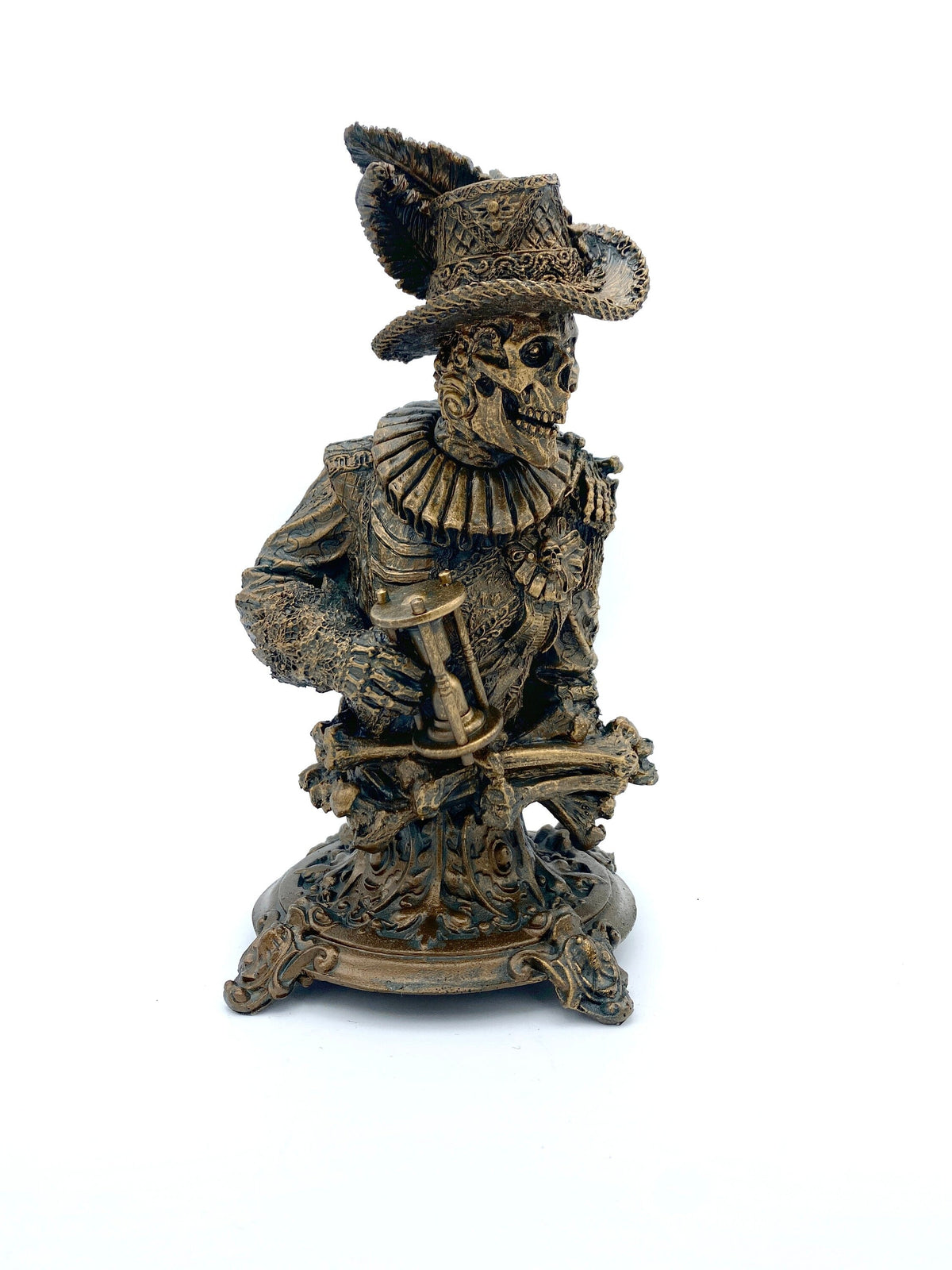 Masque of the Red Death Bust, Hand Painted Resin Sculpture | Edgar Allan Poe Gothic Halloween Figurine | Literary Gift and Spooky Home Decor