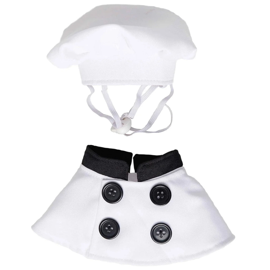 Dog Chef Hat Outfit Halloween Cosplay Costume Pet Clothes For Party Dress Up Fun