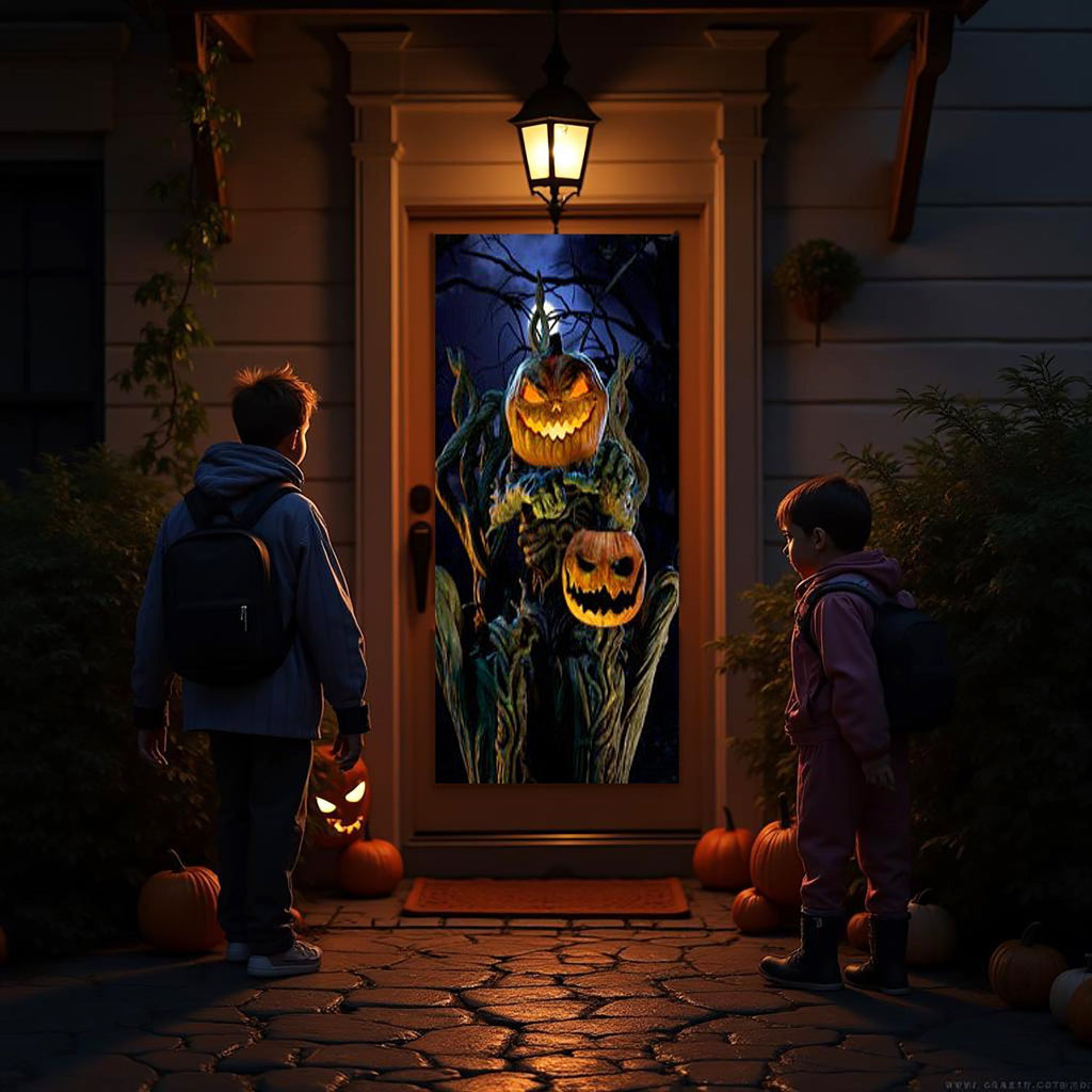 HoliScapes® USB Projector Kit - Spooky Halloween Hollusion Vol. 2 + Projector + 5.5 ft x 9 ft Projection Screen